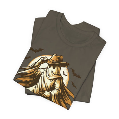 Boo Haw Shirt Ghost Cowboy Western Halloween Tee, Funny Rodeo Spirit Fall Outfit