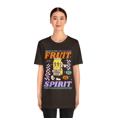 Christian Fruit Shirt – Drink Up Milk Bottle Faith Graphic Tee