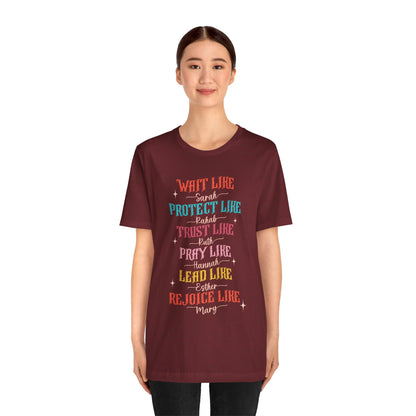 Women of the Bible Shirt – Empowering Christian Faith Scripture Graphic Tee