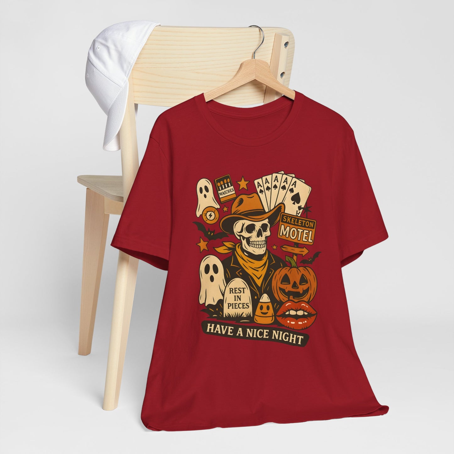 Have A Nice Night Shirt – Spooky Cowboy Skeleton Western Halloween Tee