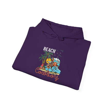 Beach Cowboy Hoodie – Tropical Palm Tree Western Rodeo Texas Pullover