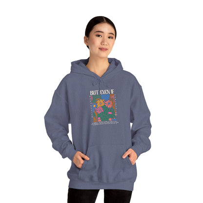 But Even If Hoodie – Retro Boho Flowers Christian Jesus Bible Verse Pullover