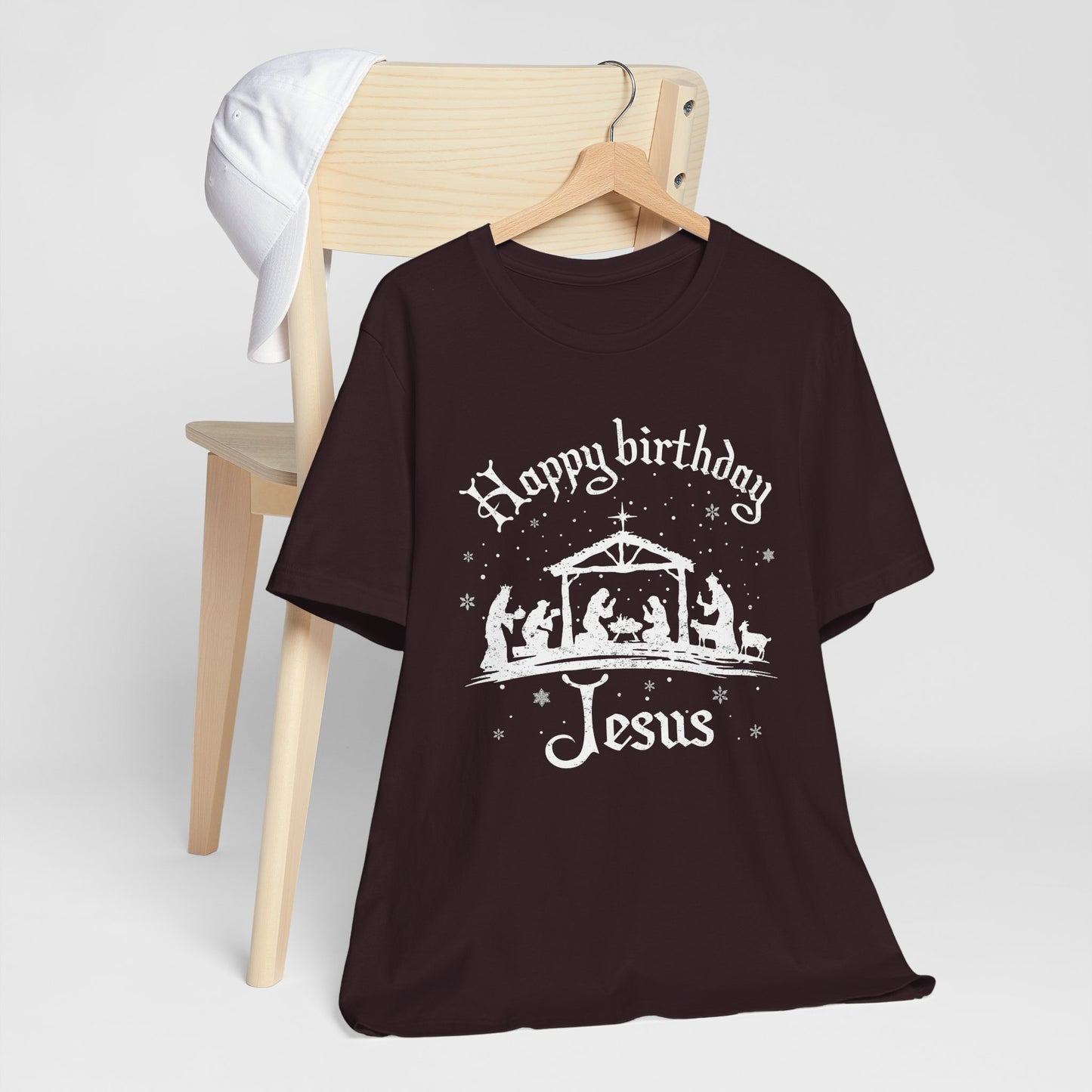 Happy Birthday Jesus Shirt – Christian Nativity Faith-Focused Christmas Tee