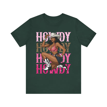 Howdy Black Cowgirl Shirt – Western Melanin Rodeo Queen Texas Tee