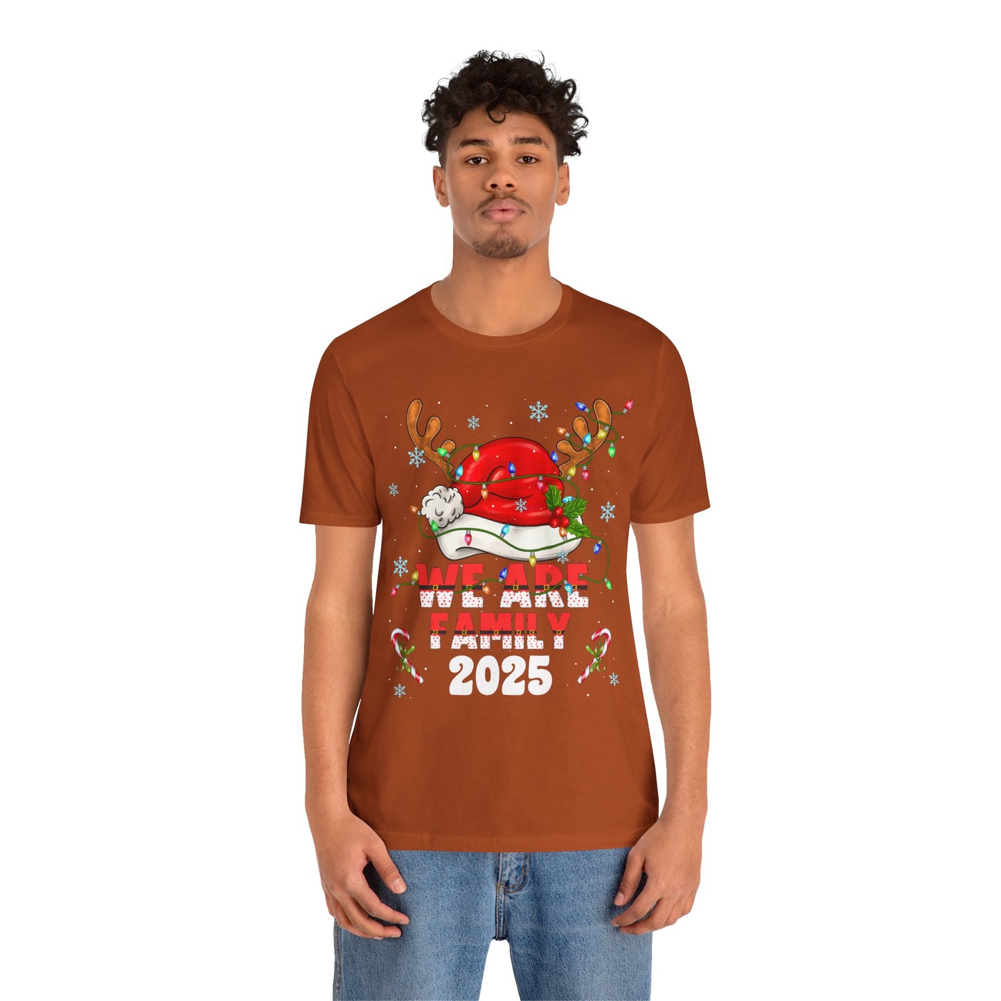 We Are Family 2025 Shirt – Matching Christmas Tree Santa Holiday Pajama Tee