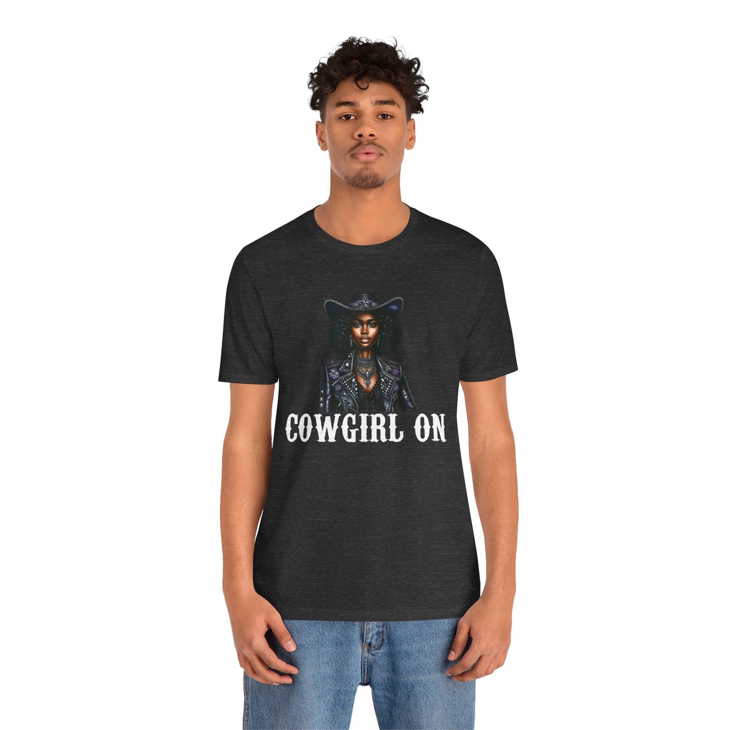 Cowgirl on Black Shirt – Howdy Southern Western Rodeo Texas Tee