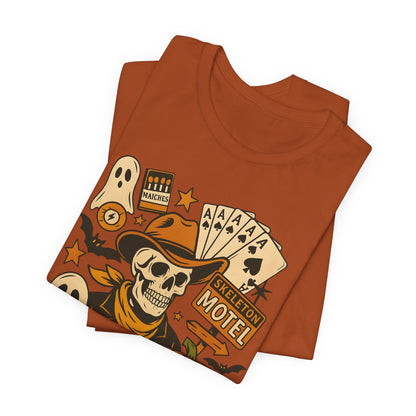 Have A Nice Night Shirt – Spooky Cowboy Skeleton Western Halloween Tee