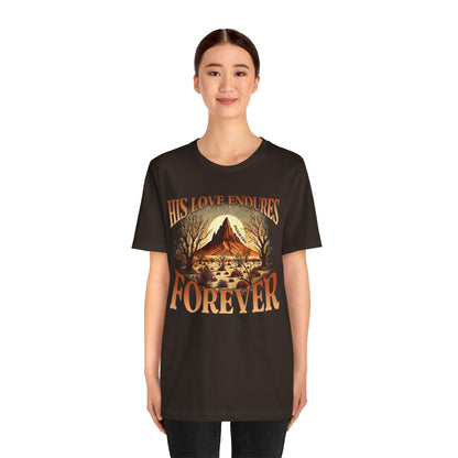 His Love Endures Forever Shirt – Christian Boho Western Rodeo Tee