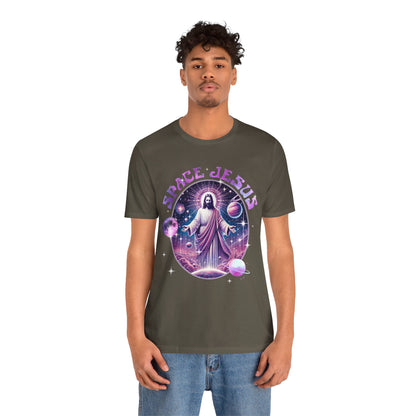 Space Jesus Galaxy Shirt – Cosmic Christian Planet Faith Graphic Unisex Tee