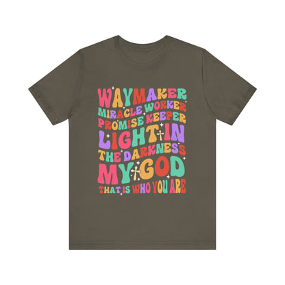 Waymaker Miracle Worker Shirt – Christian Worship My God Faith Tee