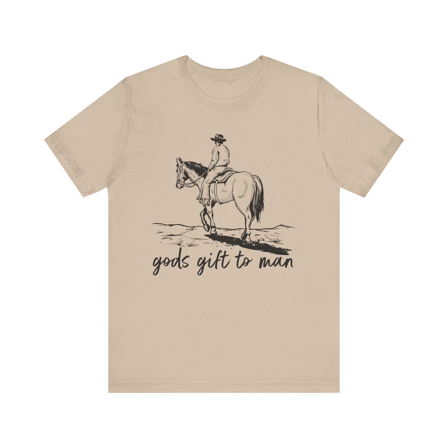 God’s Gift to Man Shirt – Cowboy Howdy Rodeo Christian Western Tee