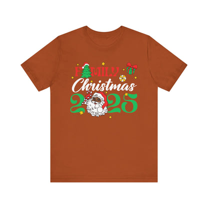 Family Christmas 2025 Shirt – Black Santa Afrocentric Matching Holiday Tee