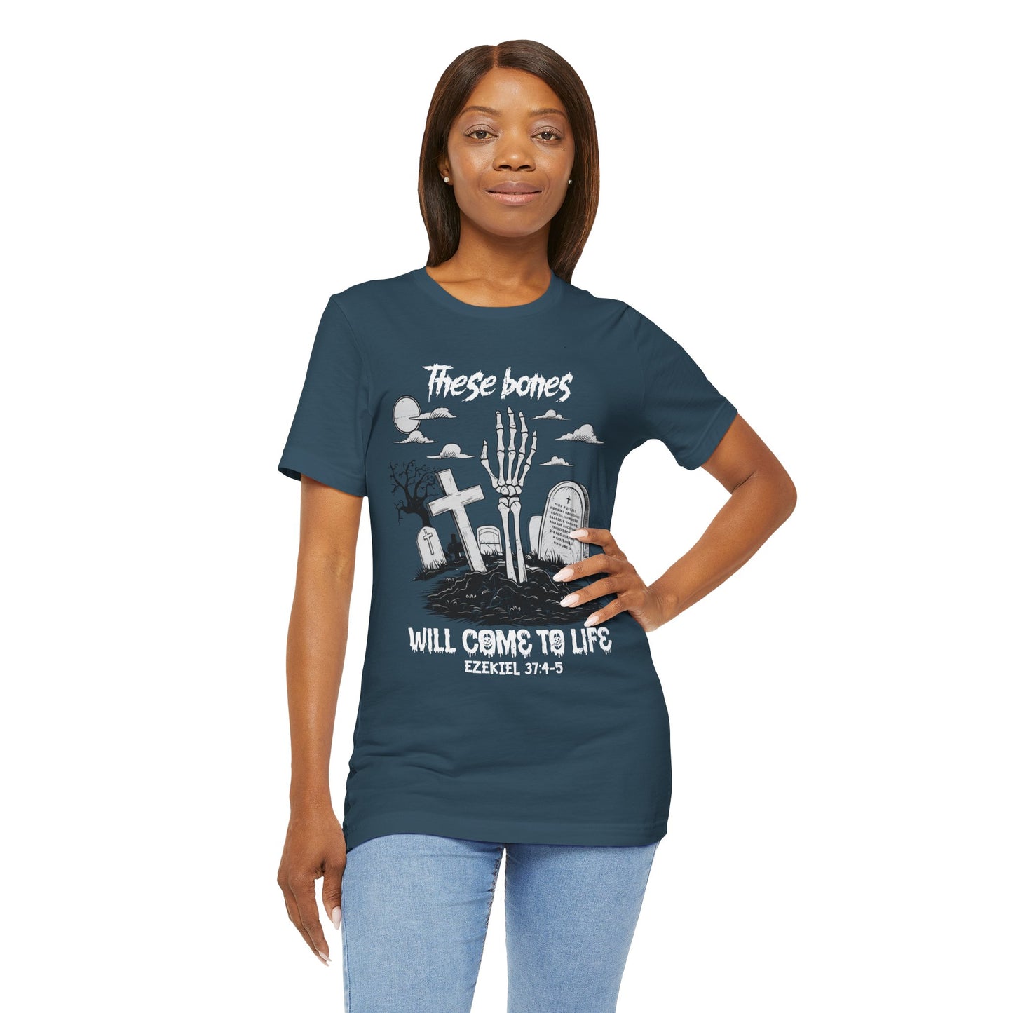 These Bones Will Come To Life Skeleton Christian Halloween T-Shirt