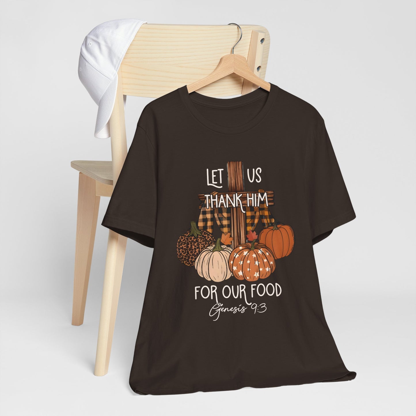 Let Us Thank Him Shirt – Christian Thanksgiving Tee with Genesis 9:3 Bible Verse