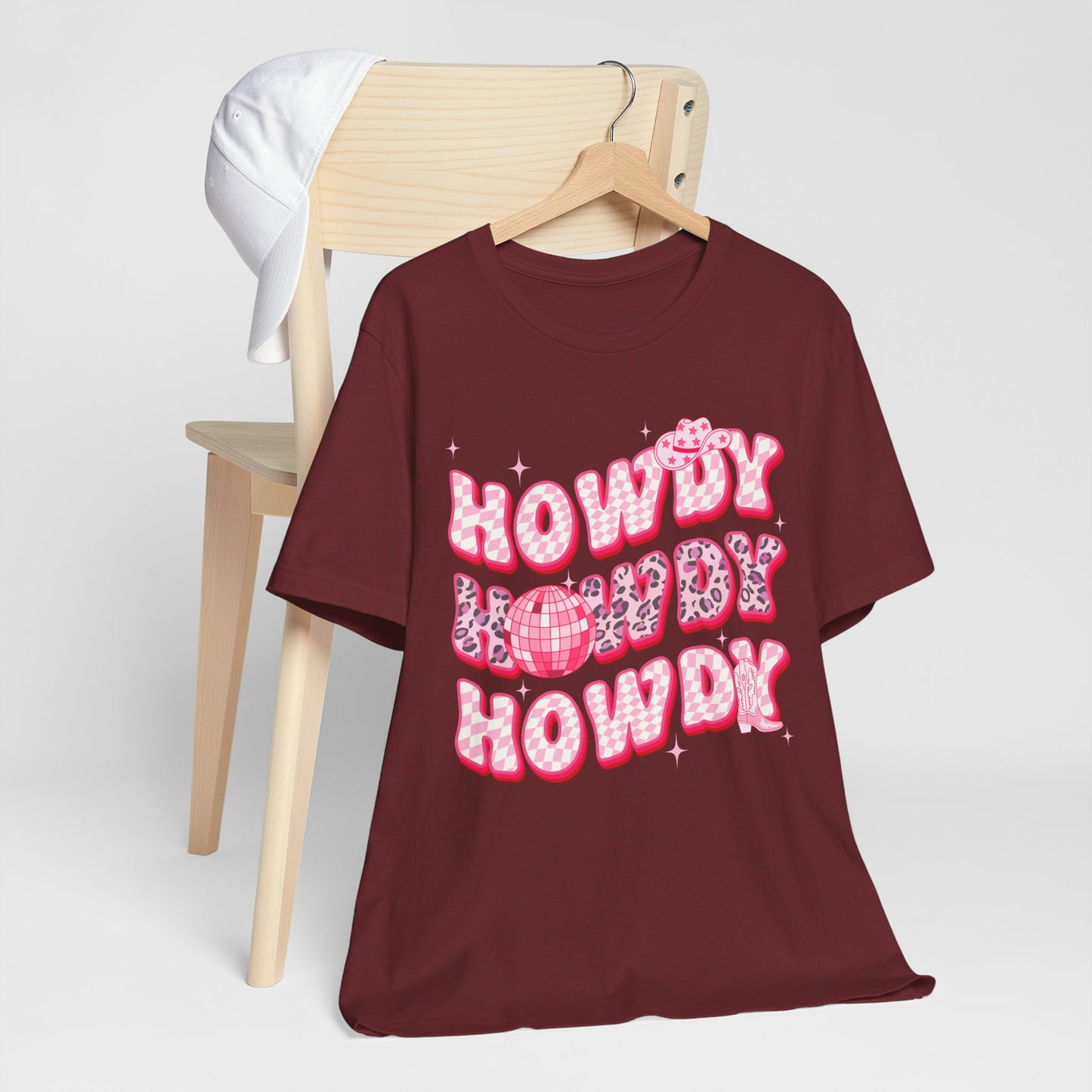 Howdy Pink Cowgirl Shirt – Leopard Disco Western Rodeo Country Girl Tee
