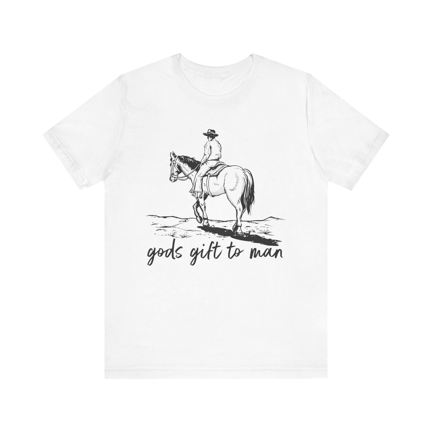 God’s Gift to Man Shirt – Cowboy Howdy Rodeo Christian Western Tee