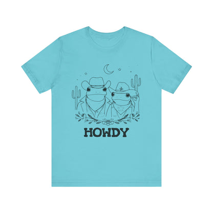 Howdy Frog Toad Couple Shirt – Cowboy Cowgirl Western Rodeo Cactus Tee