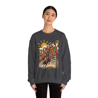Rodeo Bull Rider Sweatshirt – Western Howdy Ranch Cowboys Bull Riding Pullover