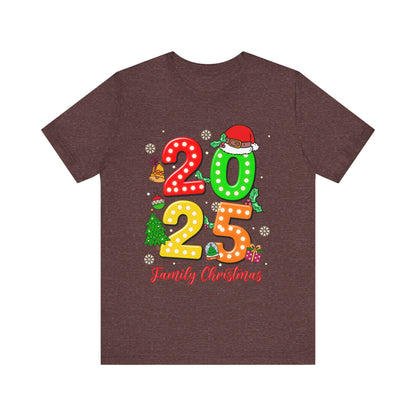 2025 Family Christmas Shirt – Cute Matching Holiday Lights Group Tee