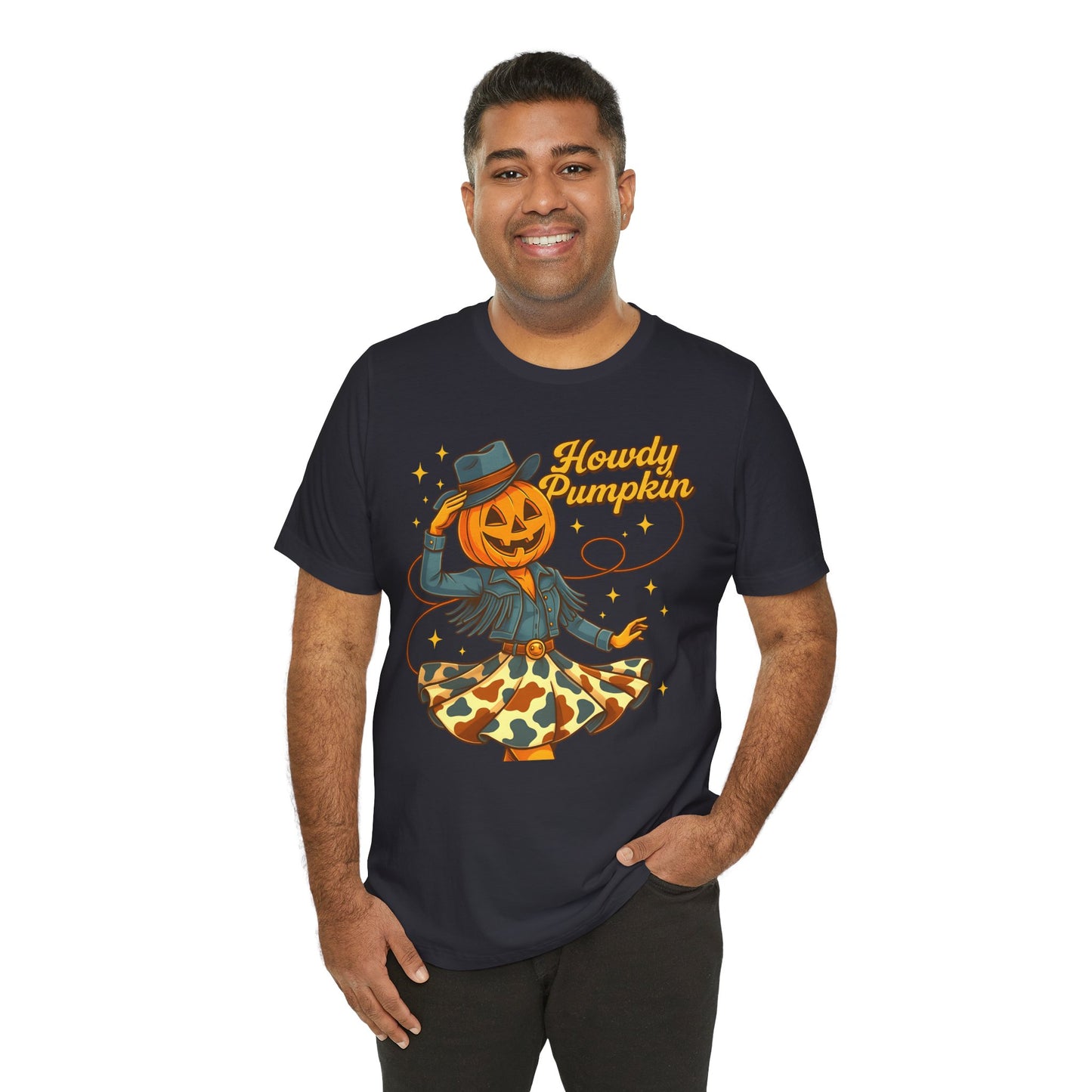 Howdy Pumpkin Shirt Cute Cowgirl Halloween Tee Western Fall Outfit for Women