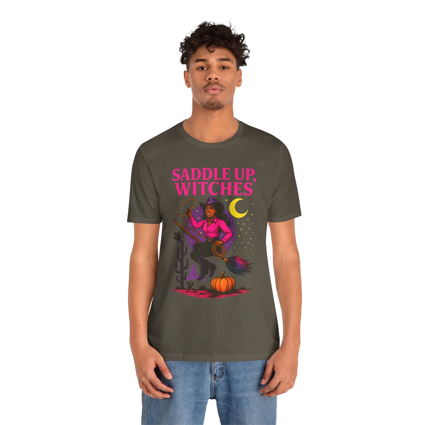 Saddle Up Witches Shirt – Black Cowgirl Western Halloween Tee