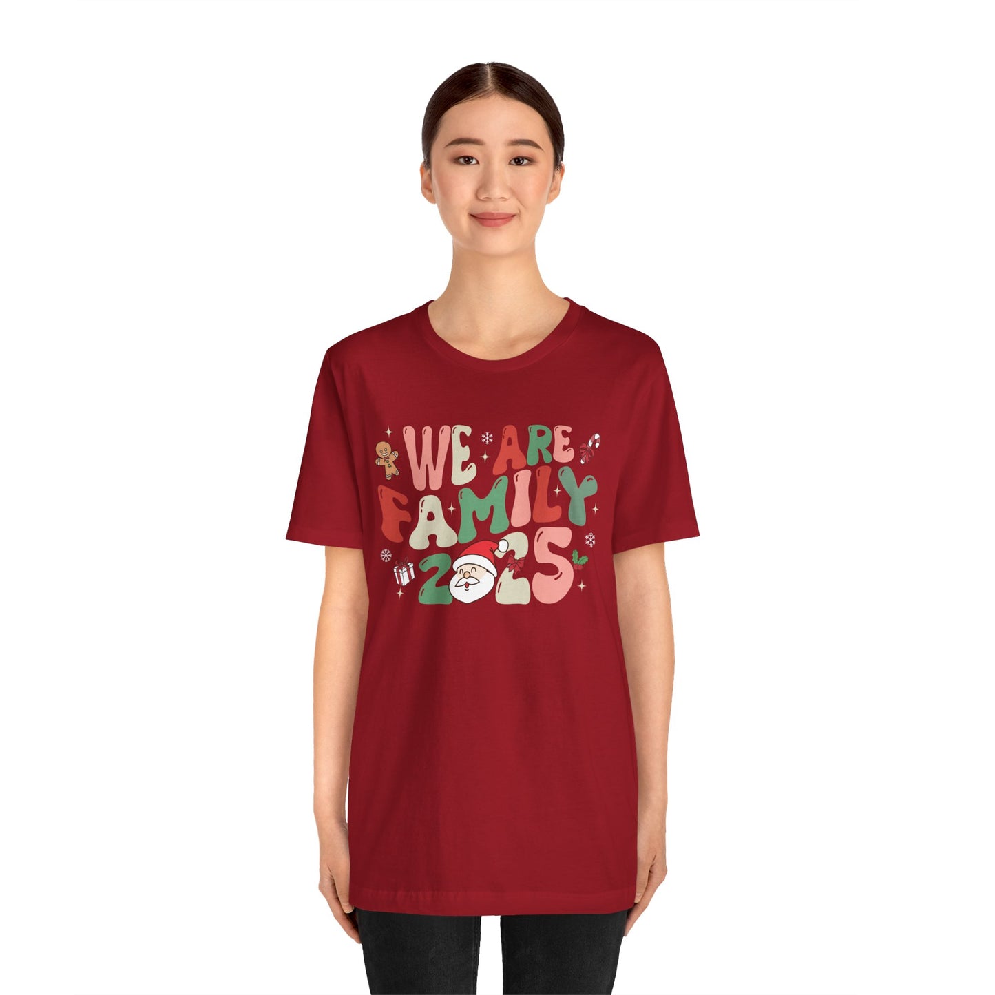 We Are Family 2025 Shirt – Santa & Christmas Tree Matching Family Holiday Tee
