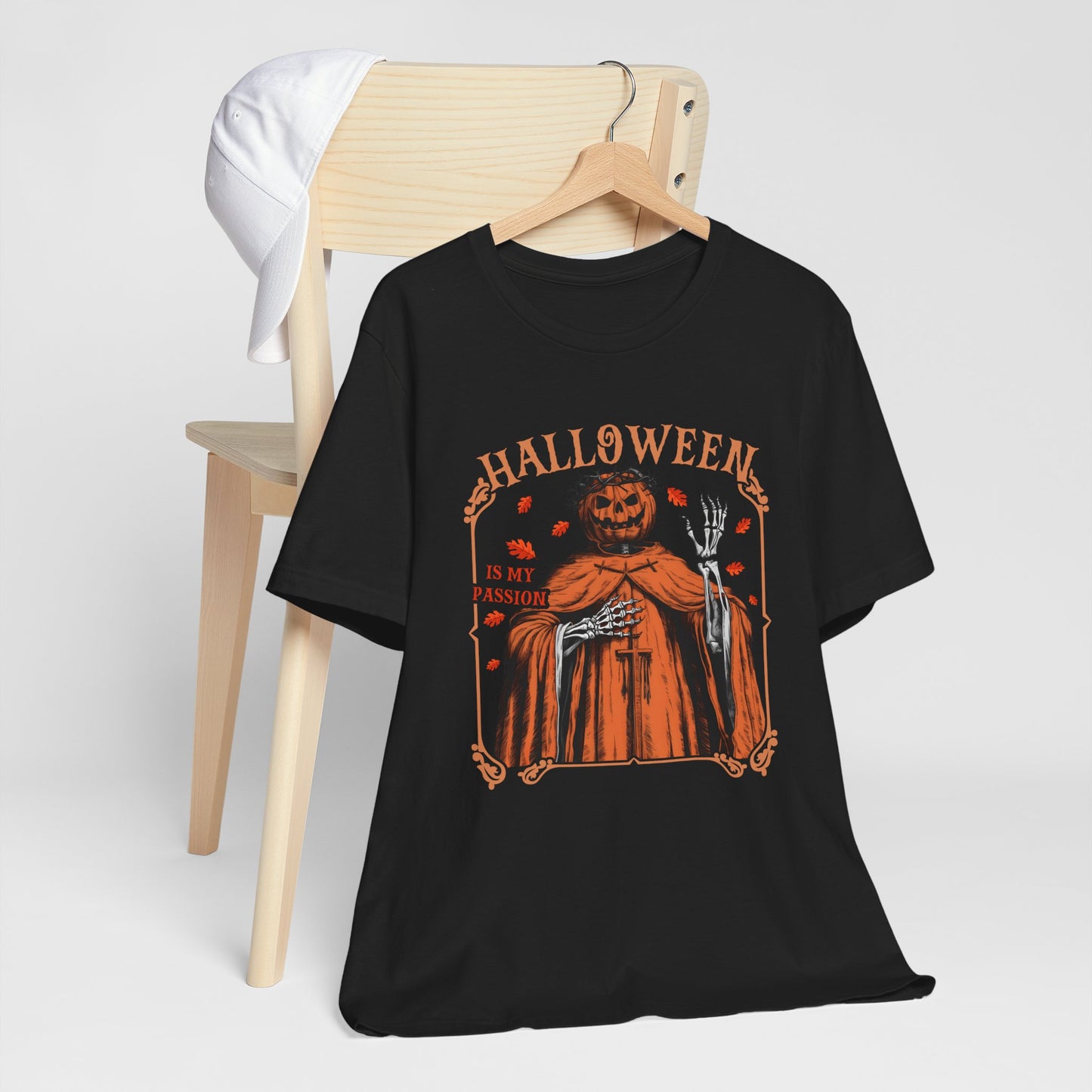 Halloween Is My Passion Jesus Cross Christian Jack O Lantern T-Shirt