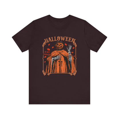 Halloween Is My Passion Jesus Cross Christian Jack O Lantern T-Shirt