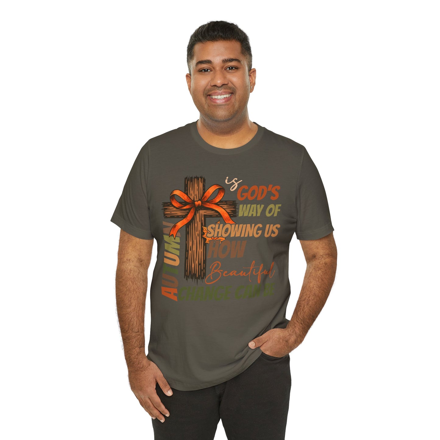 Autumn Is God’s Way Shirt – Coquette Bow Christian Cross Fall Thanksgiving Tee