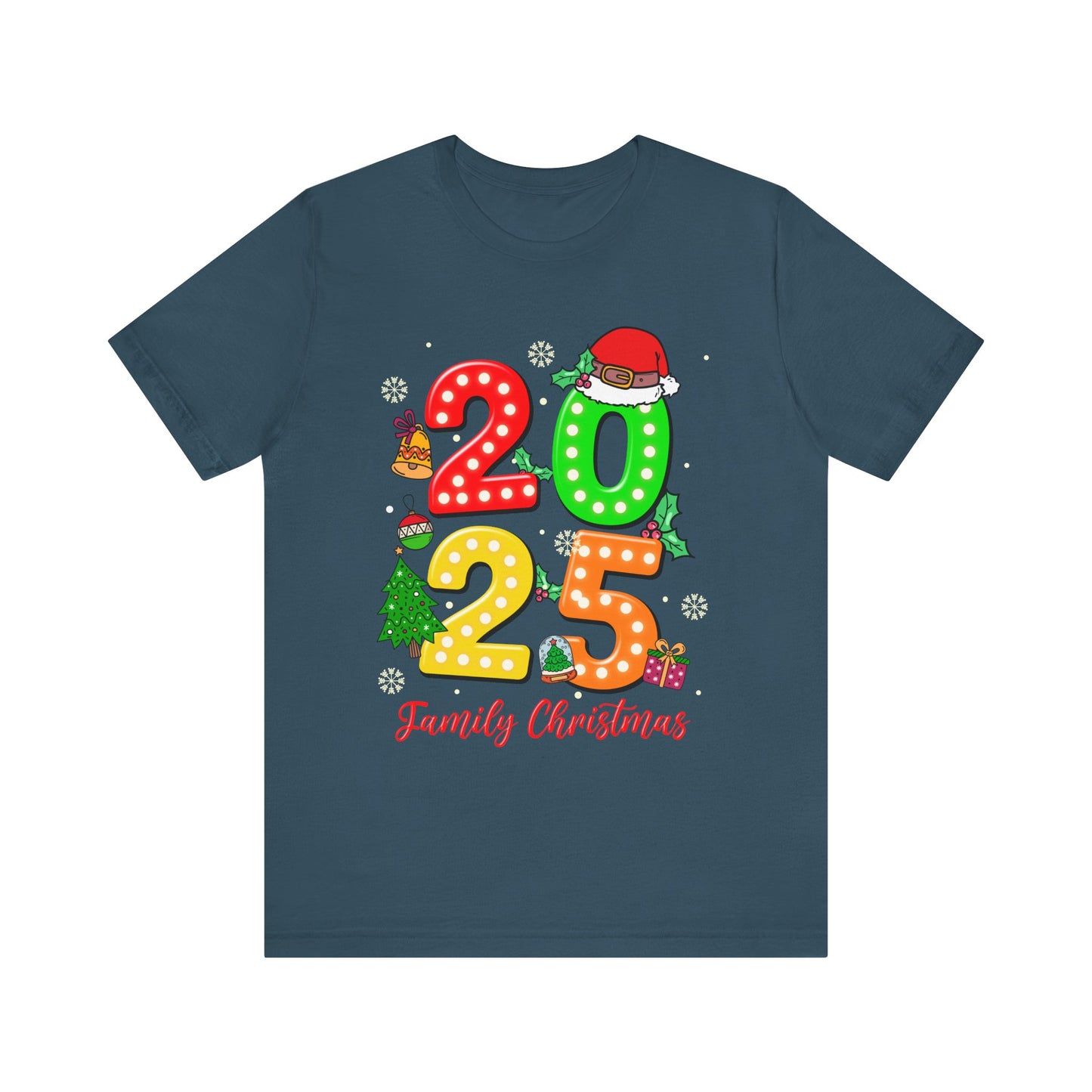 2025 Family Christmas Shirt – Cute Matching Holiday Lights Group Tee