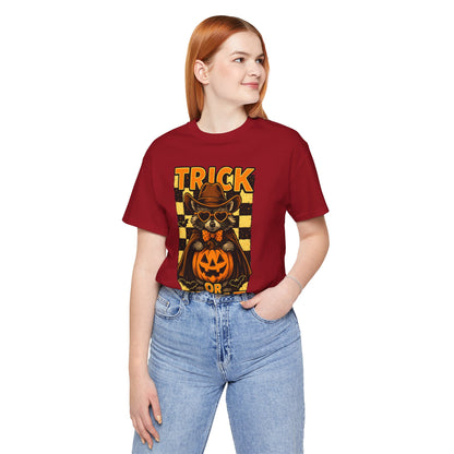 Trick or Treat Cowboy Raccoon Shirt – Cute Western Pumpkin Halloween Tee