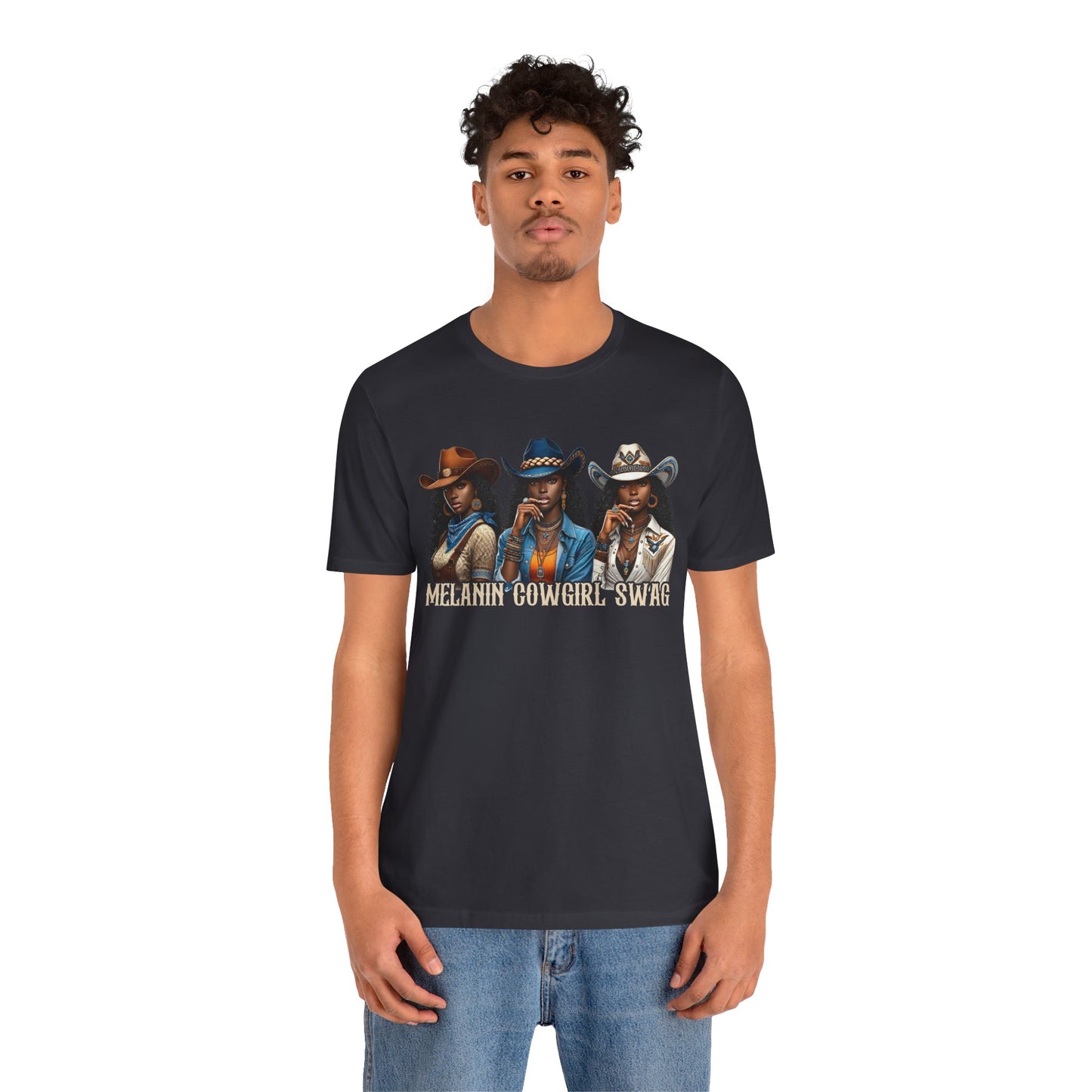 Melanin Cowgirl Swag Shirt – Black African American Western Tee