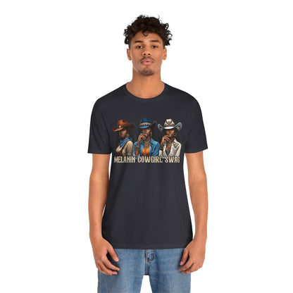 Melanin Cowgirl Swag Shirt – Black African American Western Tee