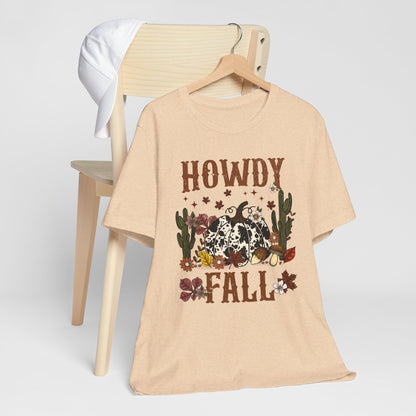 Retro Howdy Fall Shirt – Western Cowboy Pumpkin Country Thanksgiving Tee