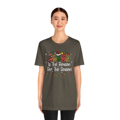 Leopard Red Plaid Christmas Jesus Shirt – Stylish Christian Faith Holiday Tee