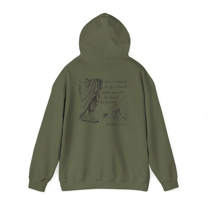 Hem of His Garment Hoodie – Matthew Bible Verse Christian Faith Pullover