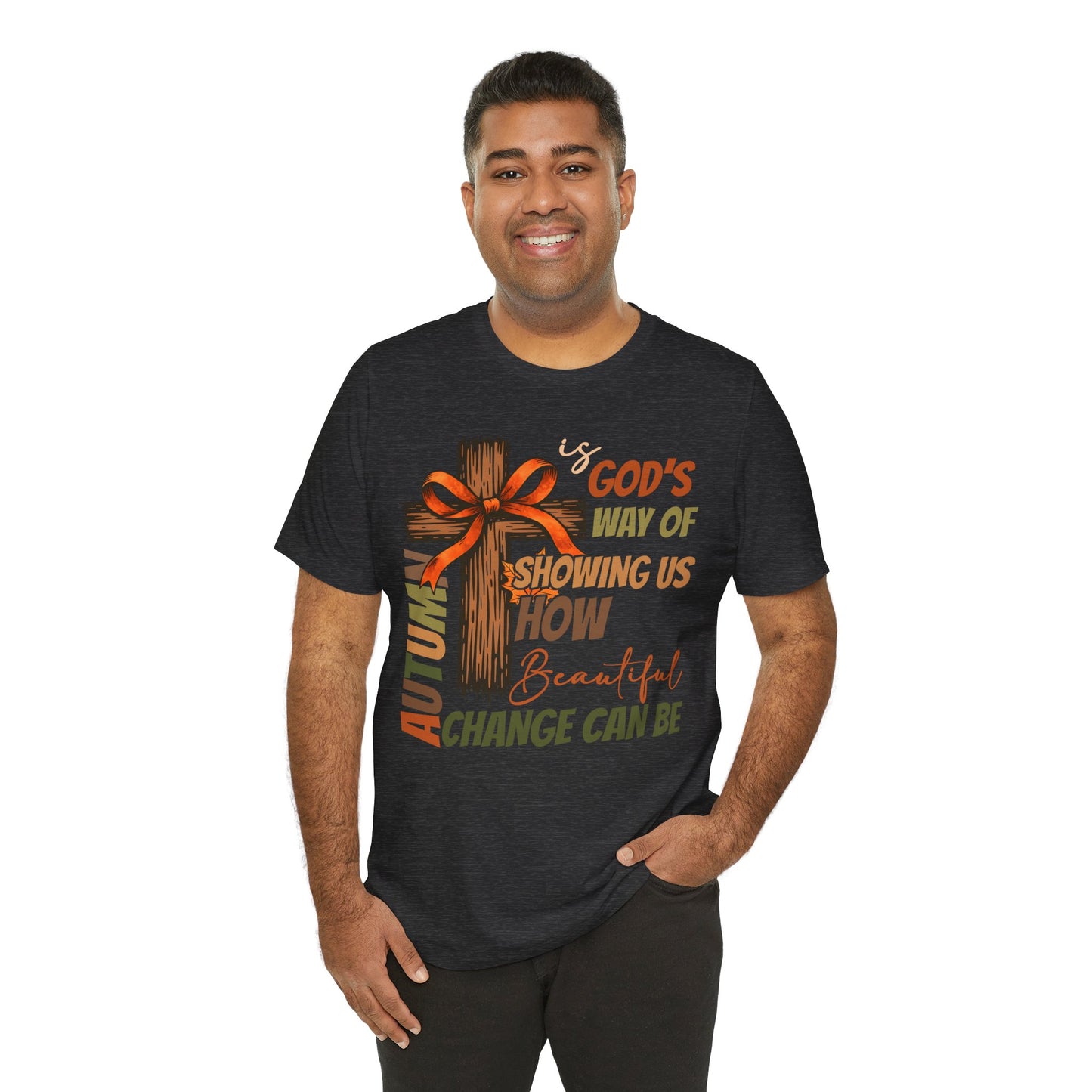 Autumn Is God’s Way Shirt – Coquette Bow Christian Cross Fall Thanksgiving Tee
