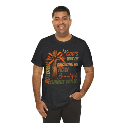 Autumn Is God’s Way Shirt – Coquette Bow Christian Cross Fall Thanksgiving Tee
