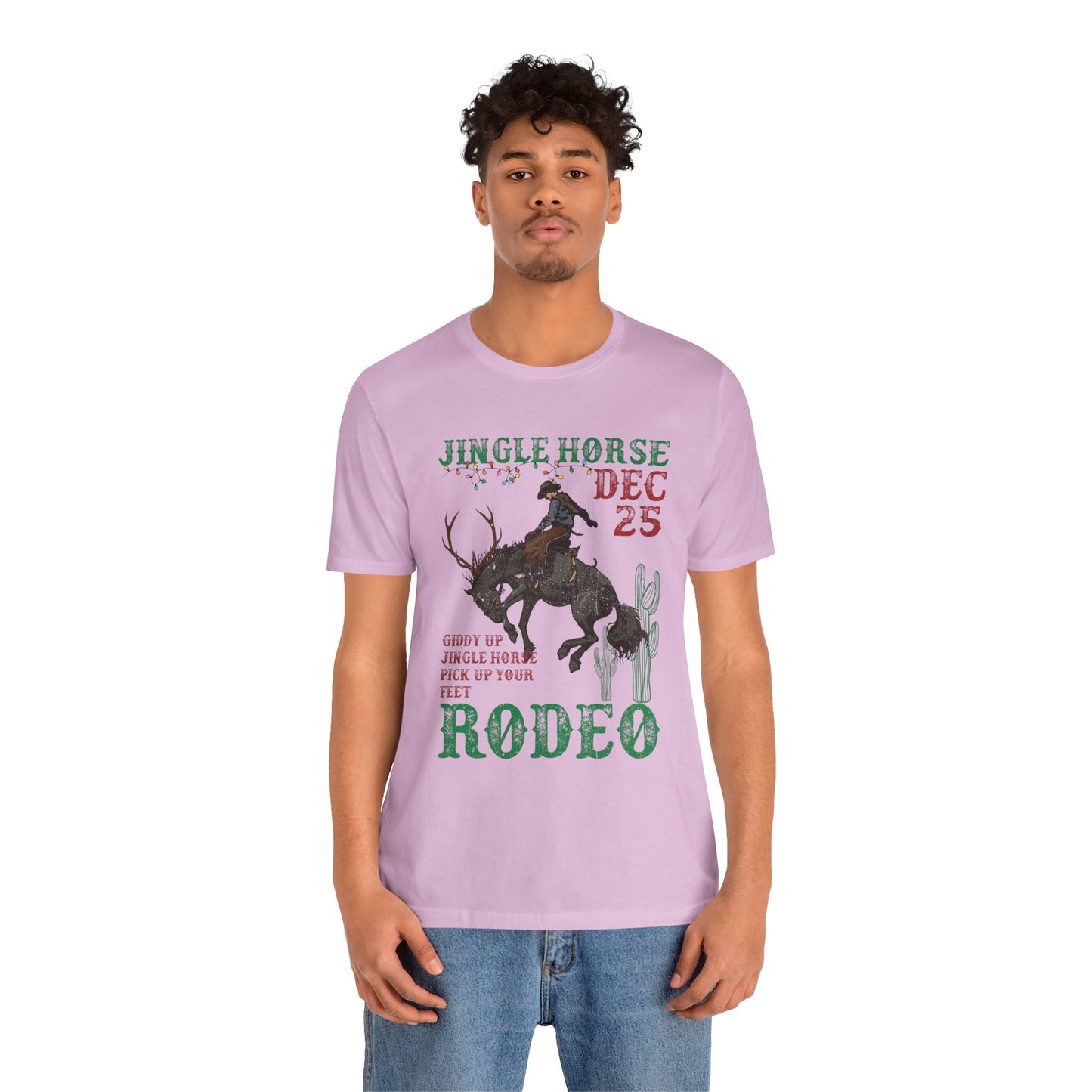 Giddy Up Jingle Horse Shirt – Western Rodeo Howdy Christmas Holiday Tee