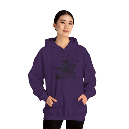 Cowgirl Riding Horse Hoodie – Christian Scripture Western Rodeo Texas Pullover