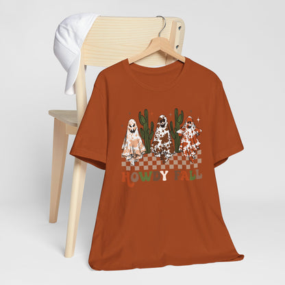 Howdy Fall Retro Ghost Shirt – Western Cowboy Cowgirl Halloween Tee