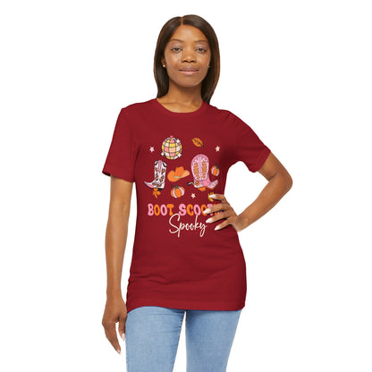 Boot Scootin’ Spooky Shirt – Retro Howdy Cowgirl Western Halloween Fall Tee