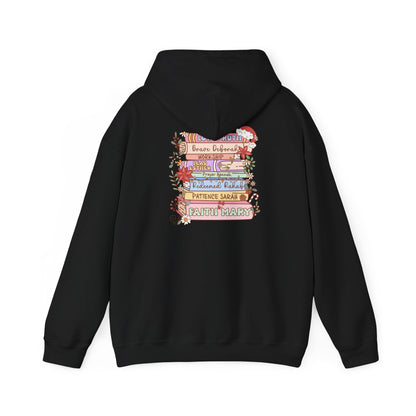 Christmas Bible Verse Hoodie – Christian Faith Jesus Book & Flowers Holiday Pullover