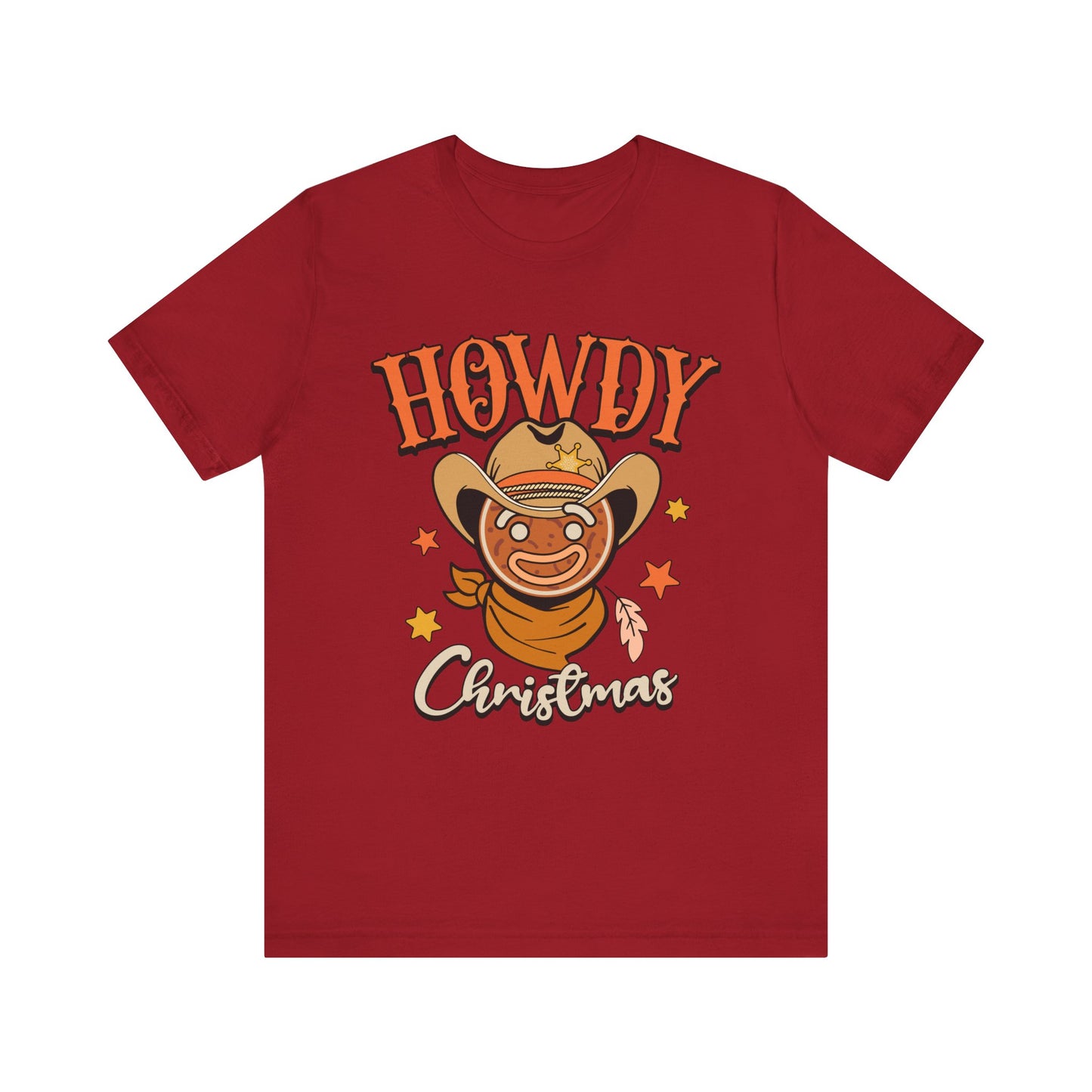 Christmas Howdy Cowboy Gingerbread Shirt – Funny Retro Western Holiday Pajama Tee