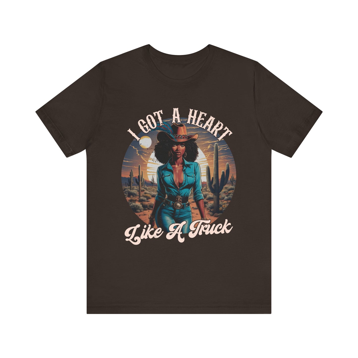 Heart Like A Truck Shirt – Black Cowgirl Christian Desert Western Tee