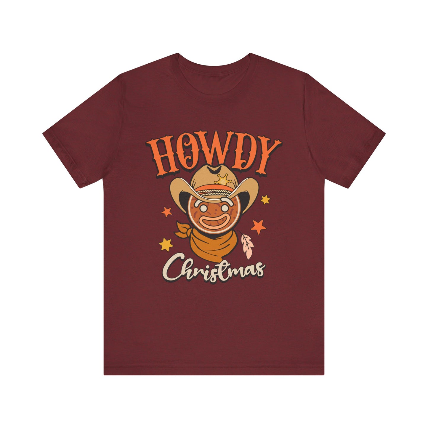 Christmas Howdy Cowboy Gingerbread Shirt – Funny Retro Western Holiday Pajama Tee
