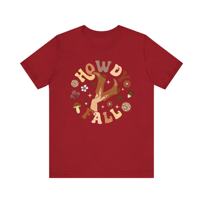 Retro Groovy Howdy Fall Shirt – Western Cowgirl Thanksgiving Rodeo Tee