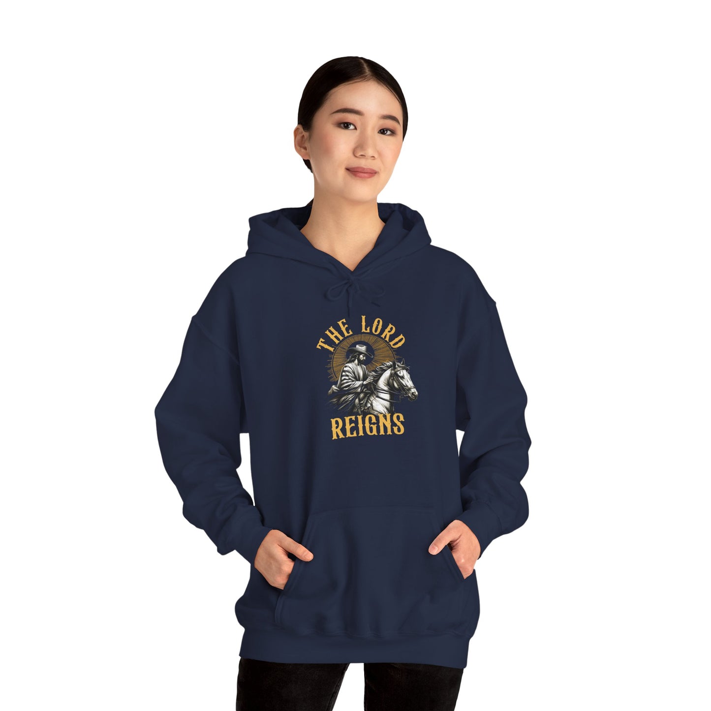 Jesus The Lord Reigns Hoodie – Country Christian Western Rodeo Pullover