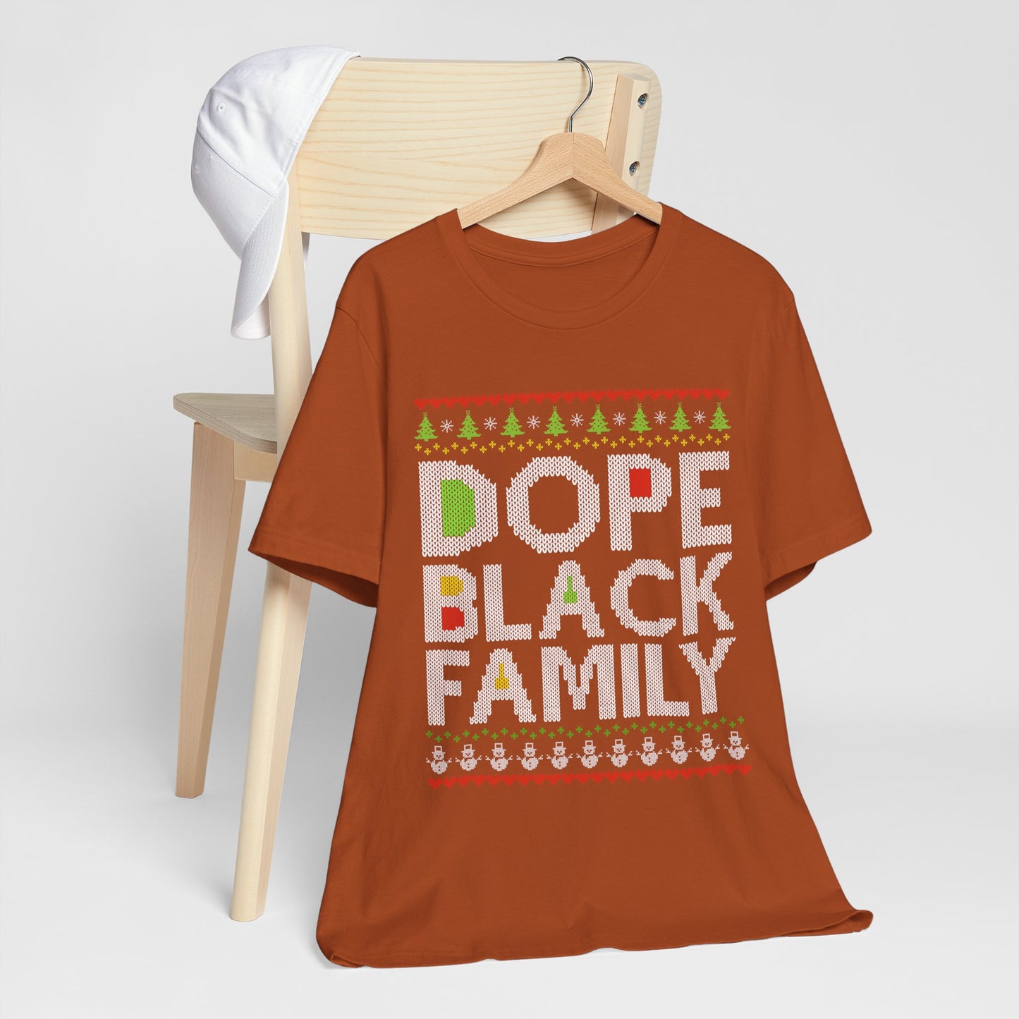 Dope Black Family Ugly Christmas Sweater – Afrocentric Holiday Shirt, Funny Matching Christmas Tee for Proud Black Families