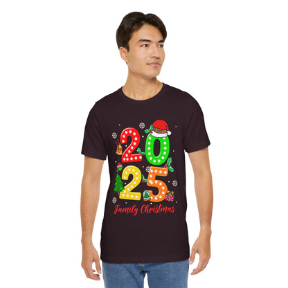 2025 Family Christmas Shirt – Cute Matching Holiday Lights Group Tee